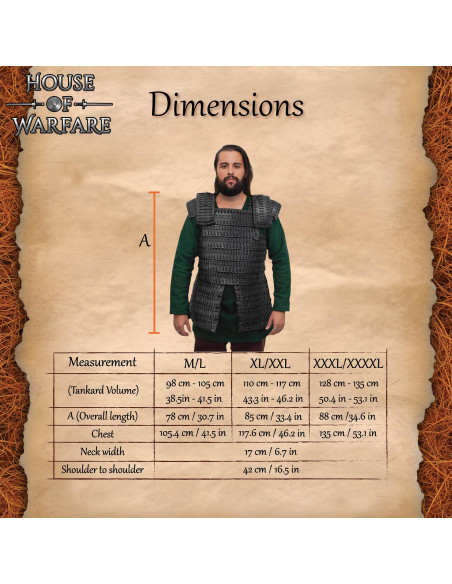 Viking Lamellar Armor in Black...