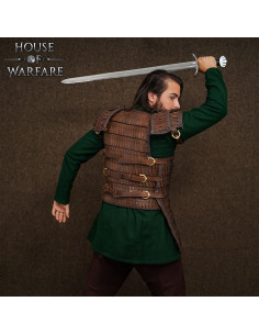 Brown Leather Lamellar Viking Armor (3 mm) 2
