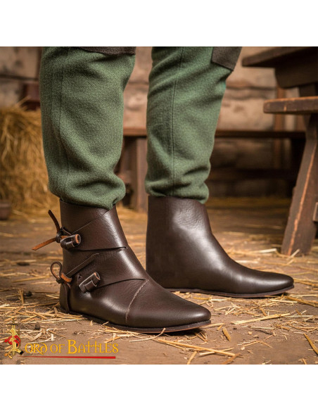 Jorvik Viking Boots in Brown Horn