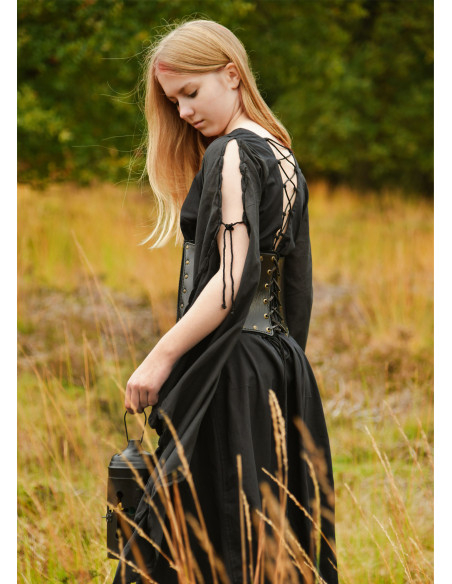 Medieval Ingrid Dress with Lace-Up...