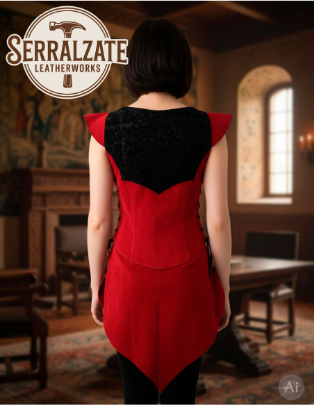 Medieval Warrior Dress Ingrid in Red...