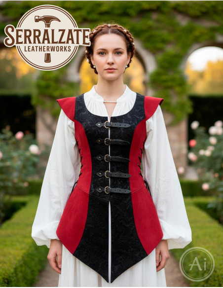 Medieval Warrior Dress Ingrid in Red...