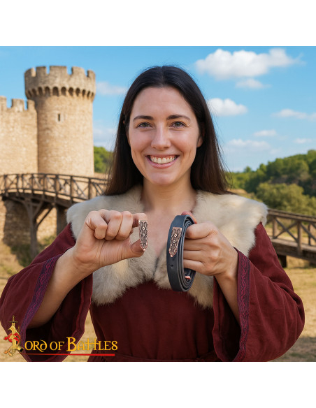 Viking Belt Tip with Knot Design,...