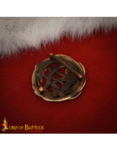 Viking Snake Belt Buckle in Antique Bronze 2