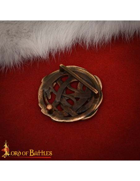 Viking Snake Belt Buckle in Antique...