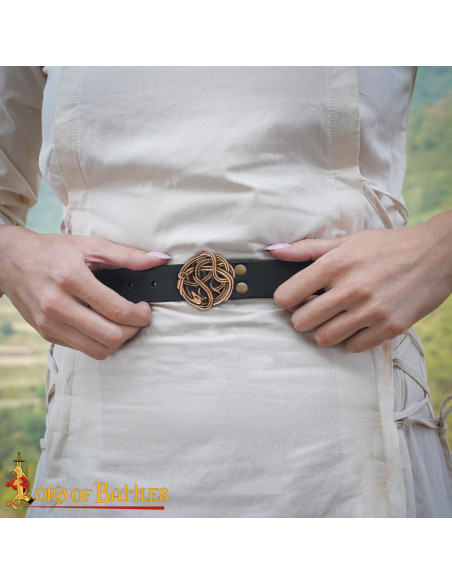 Viking Snake Belt Buckle in Antique...