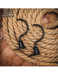 Pair of Medieval Hooks for Hanging Utensils and Weapons