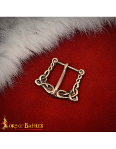 Classic Buckle in Aged Bronze with Celtic Decorations