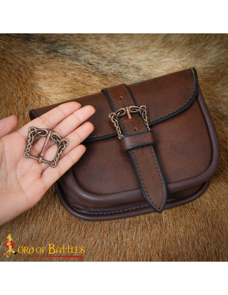 Classic Buckle in Aged Bronze with...