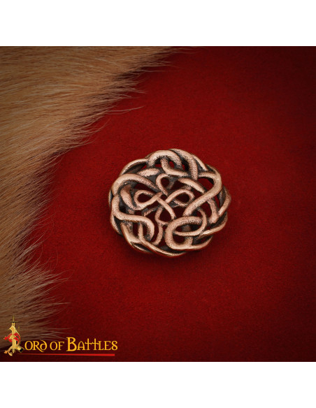 Celtic Belt Buckle in Aged Solid Bronze