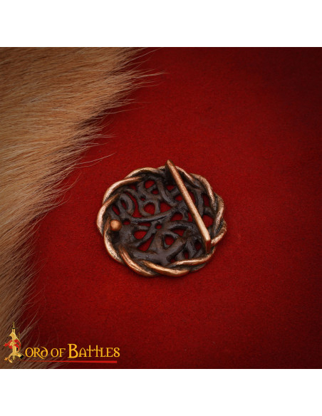 Celtic Belt Buckle in Aged Solid Bronze