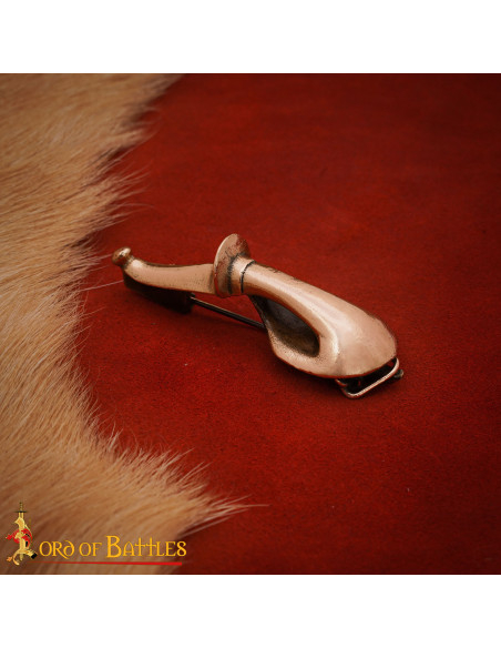 4th Century Roman Fibula in Aged Bronze