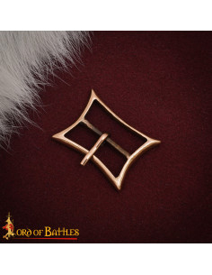 Medieval Rectangular Buckle High Middle Ages, Aged Bronze 2