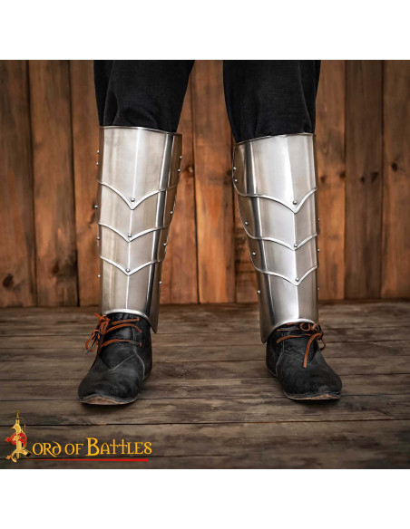 Knight's Medieval Greaves in Steel...