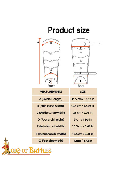 Knight's Medieval Greaves in Steel...