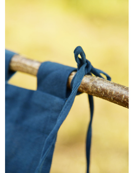 Medieval Striped Banner, Blue-Yellow
