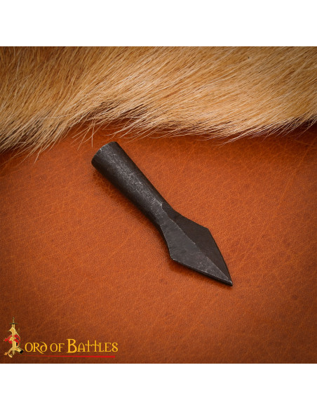 Medieval Hand-Forged Iron Arrowhead