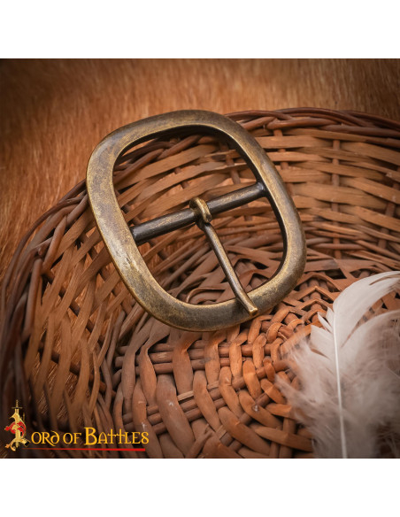 Antique Brass Oval Medieval Buckle