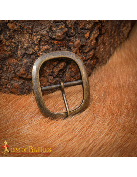 Antique Brass Oval Medieval Buckle