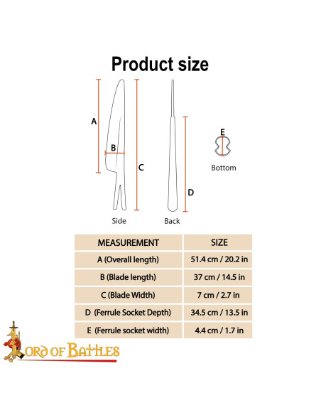 Conical Medieval Spear Tip Made of...