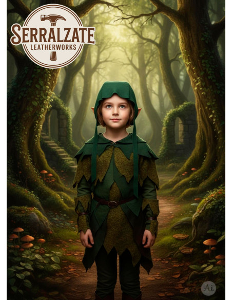 Medieval cape in leather, Lope model,...