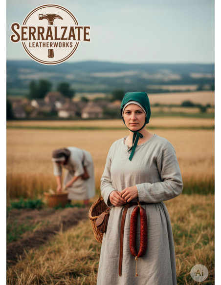 Medieval cape in leather, Lope model,...