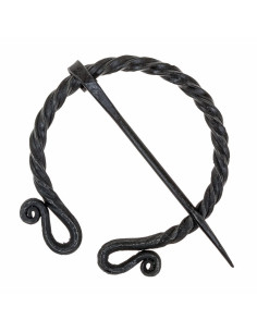 Hand-Forged Roman Omega Brooch