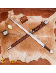 Hand-Forged Norman Sword with Wheel Pommel