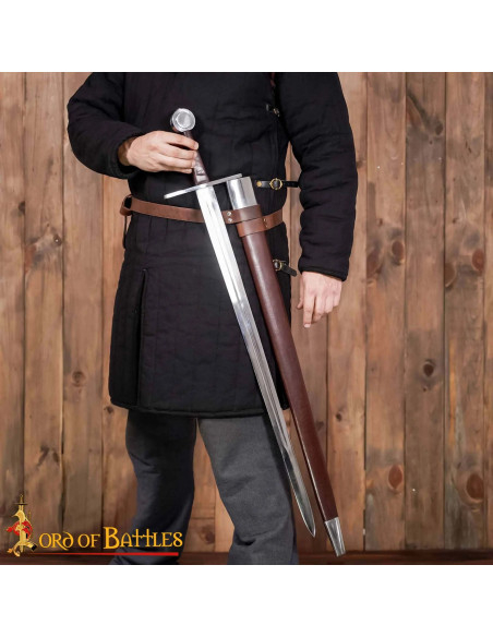 Hand-Forged Norman Sword with Wheel...