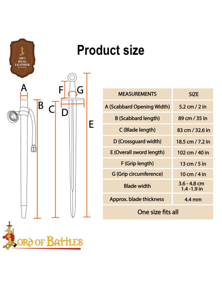 Hand-Forged Norman Sword with Wheel...