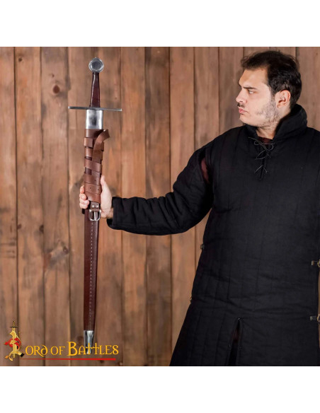 Hand-Forged Norman Sword with Wheel...