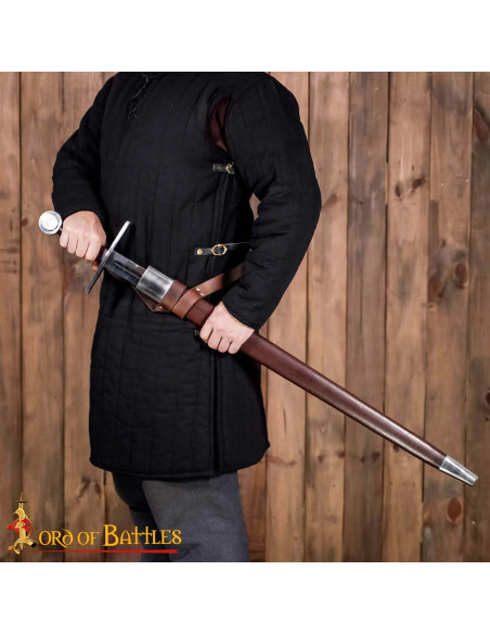 Hand-Forged Norman Sword with Wheel...