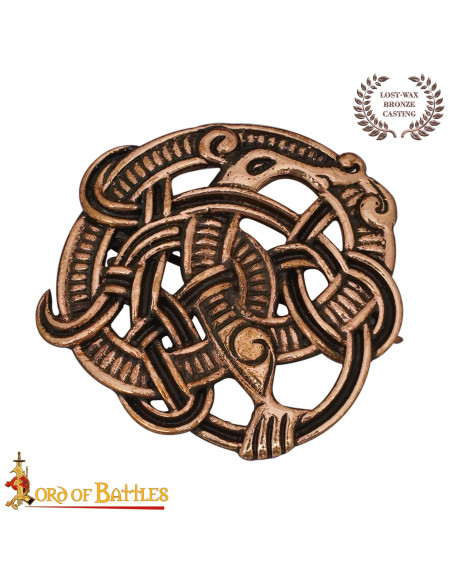 Viking Bronze Brooch Lost Wax Nordic...
