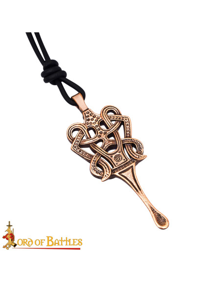 Solid Bronze Celtic Pendant, Knot and...