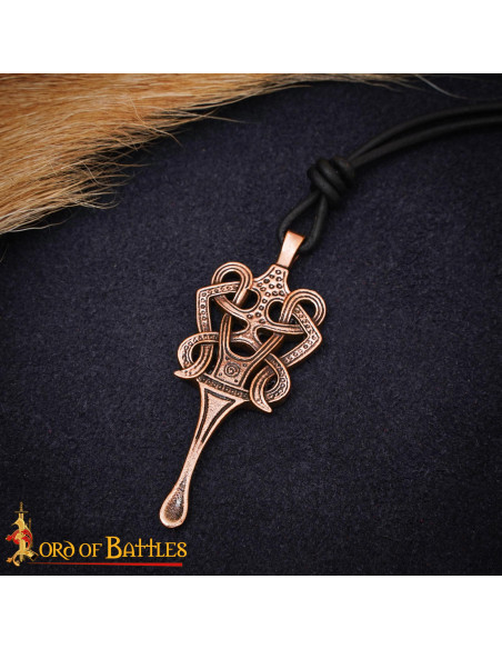 Solid Bronze Celtic Pendant, Knot and...