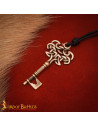 Viking Key Pendant in Bronze, Lost Wax Cast