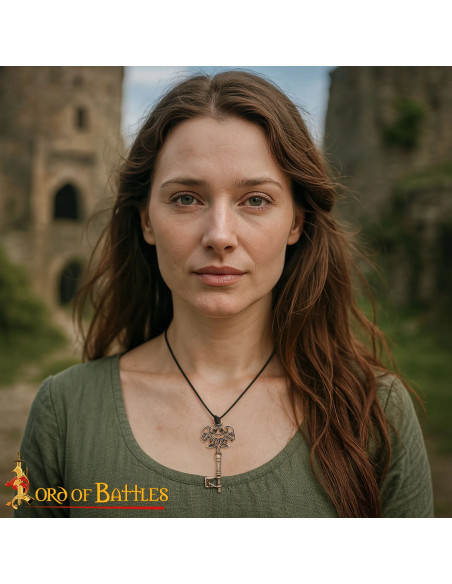 Viking Key Pendant in Bronze, Lost...