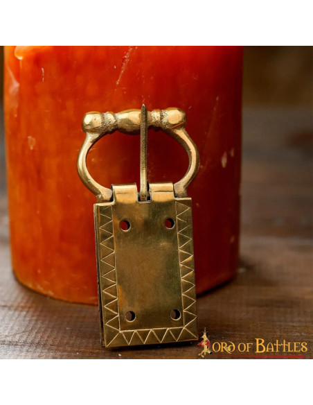 Medieval Belt Buckle and End Piece