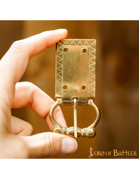 Medieval Belt Buckle and End Piece