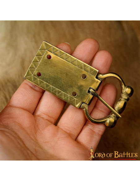 Medieval Belt Buckle and End Piece