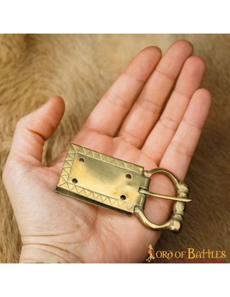 Medieval Belt Buckle and End Piece
