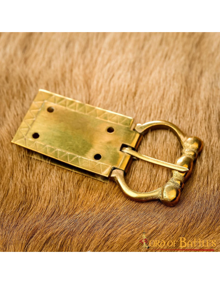 Medieval Belt Buckle and End Piece