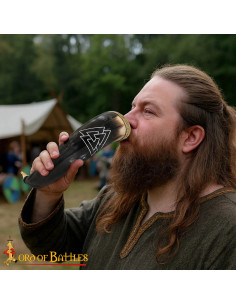 Viking Drinking Horn Valknut Model
