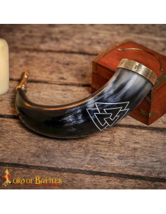 Viking Drinking Horn Valknut Model 2