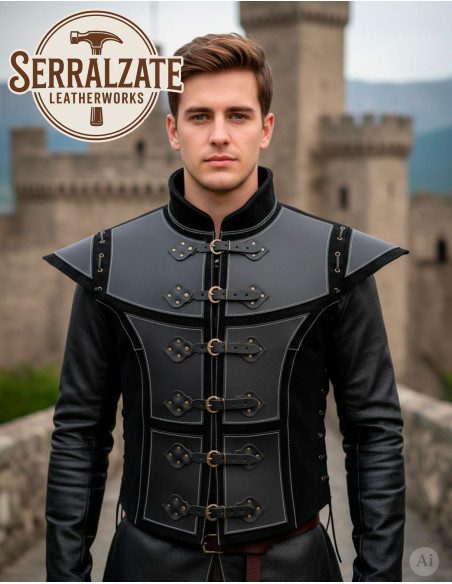 Handcrafted Medieval Waistcoat in...