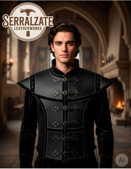 Handcrafted Medieval Waistcoat in...