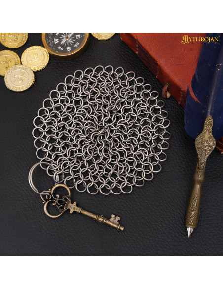 Durable Steel Chainmail Keychain...