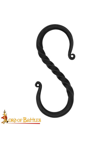 Medieval Iron S Hook for Rustic Cooking