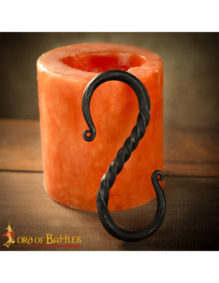Medieval Iron S Hook for Rustic Cooking