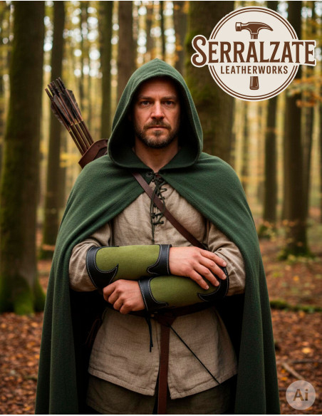 Green Leather Ranger Bracelets